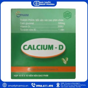 Thuốc Calcium - D S.Pharm – Điều trị thiếu canxi, còi xương và loãng xương