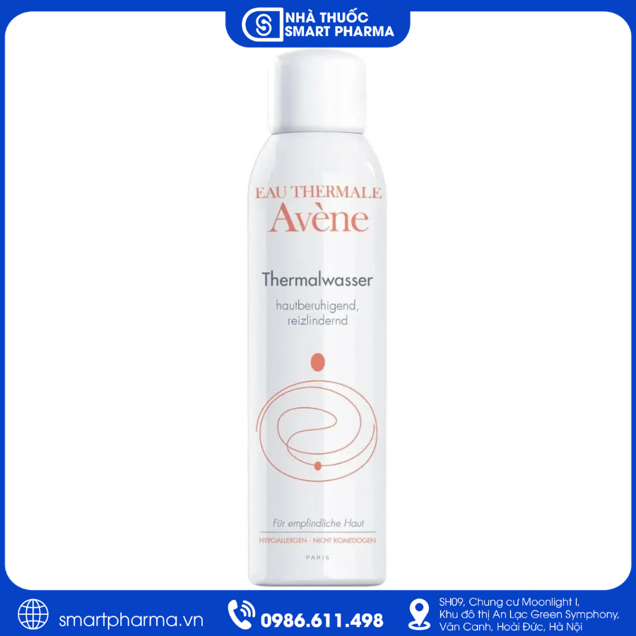 NT Smartpharma (15) Xịt khoáng Avène Thermal Spring Water 150ml – Làm dịu da, cấp ẩm tức thì và chăm sóc da nhạy cảm