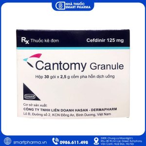 Thuốc Cantomy Granule 125mg – Điều trị nhiễm khuẩn đường hô hấp và da