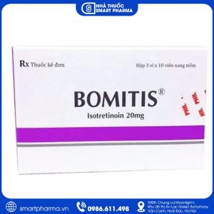 Thuốc Bomitis 20mg – Điều trị mụn trứng cá nặng theo chỉ định