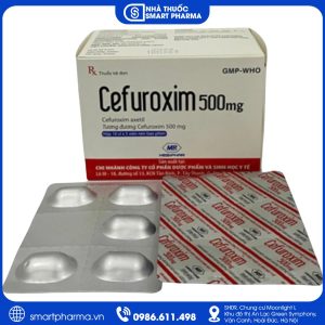 Cefuroxim 500mg Mebiphar – Điều trị nhiễm khuẩn đường hô hấp, tiết niệu và da mô mềm
