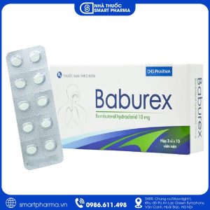 Baburex 10mg – Thuốc điều trị hen phế quản và viêm phế quản mạn