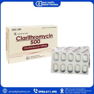 Thuốc Clarithromycin 500 Khapharco – Điều trị nhiễm khuẩn đường hô hấp, da và mô mềm