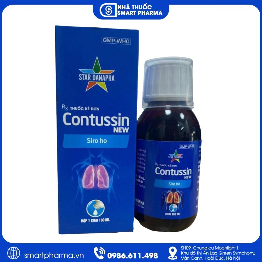 NT Smartpharma (15) Siro Contussin New - Điều trị ho có đờm, viêm mũi dị ứng và viêm mũi vận mạch