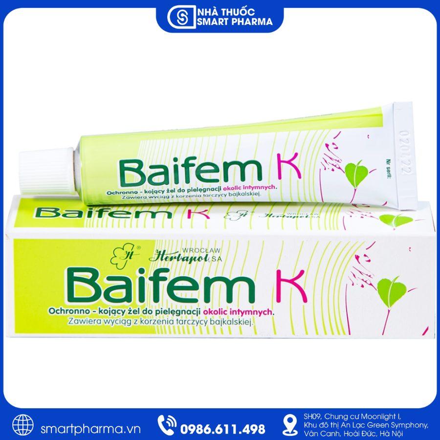 NT Smartpharma (16) Baifem K – Gel hỗ trợ giảm ngứa, rát và kích ứng da