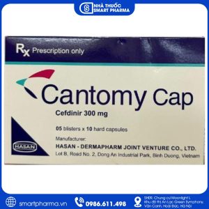 Thuốc Cantomy Cap 300mg – Điều trị nhiễm khuẩn đường hô hấp và da
