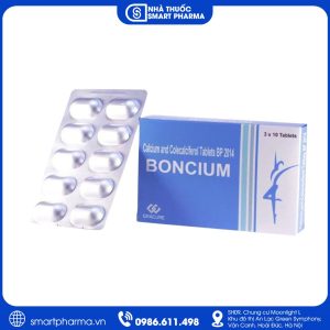 Thuốc Boncium 500mg – Bổ sung Canxi và Vitamin D3, hỗ trợ xương chắc khỏe
