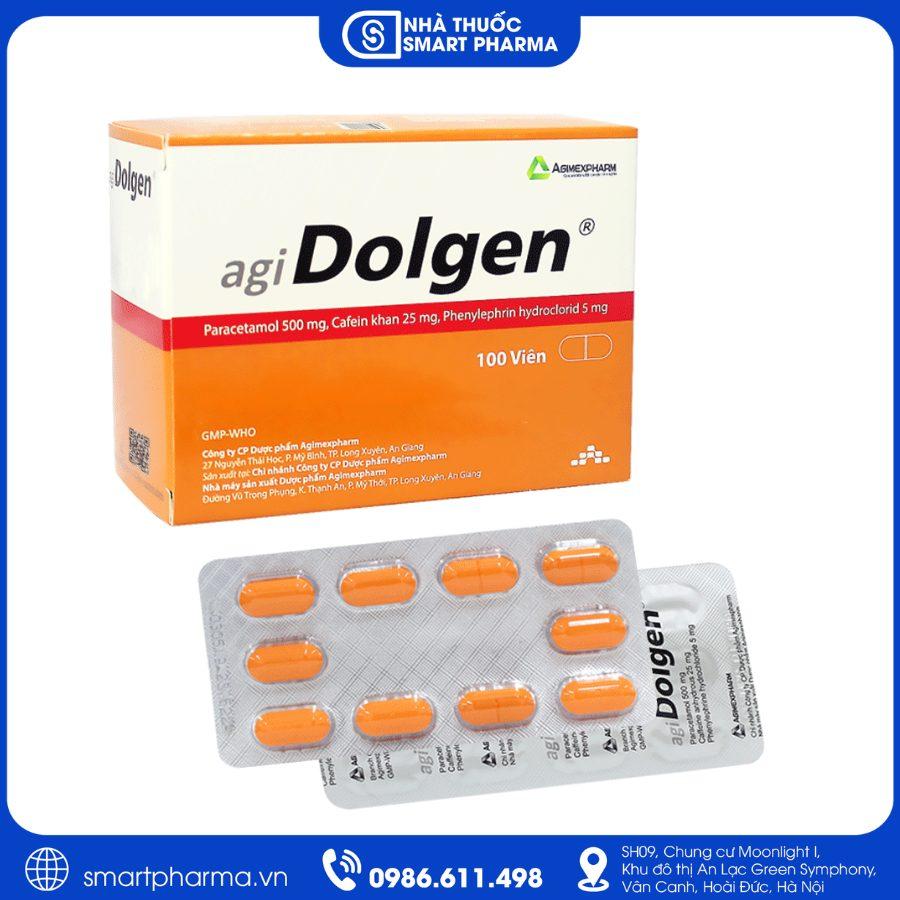 NT Smartpharma (17) Thuốc AgiDolgen giảm đau, hạ sốt và giảm triệu chứng cảm cúm hiệu quả