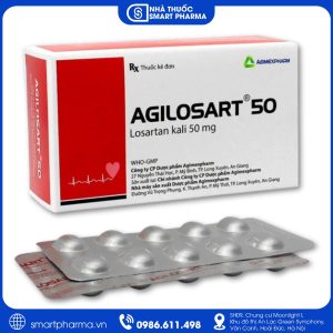 Thuốc Agilosart 50 điều trị tăng huyết áp và bảo vệ tim mạch hiệu quả