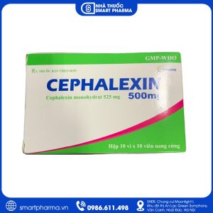 Cephalexin 500mg Spharm – Điều trị nhiễm khuẩn đường hô hấp, tiết niệu và da mô mềm