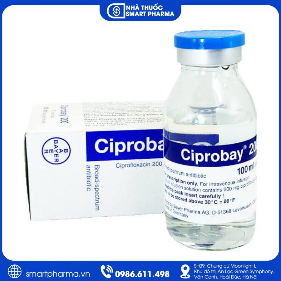 NT Smartpharma (2) Ciprobay 200 – Điều trị nhiễm khuẩn đường tiết niệu, hô hấp và tiêu hóa