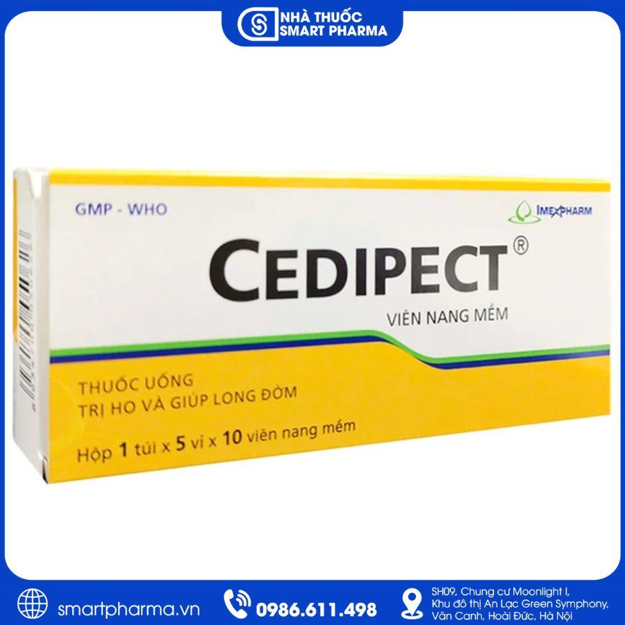 NT Smartpharma (2) Cedipect Imexpharm – Điều trị ho khan, ho do kích ứng và hỗ trợ long đờm