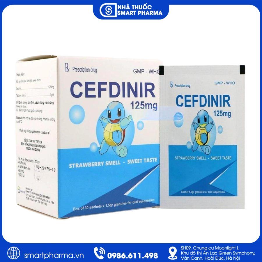 NT Smartpharma (2) Cefdinir 125mg S.Pharm – Kháng sinh điều trị nhiễm khuẩn đường hô hấp và da
