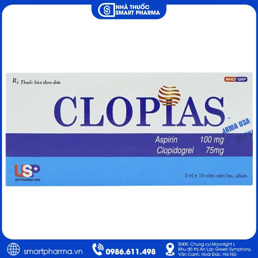 NT Smartpharma (21) Clopias USP – Phòng ngừa huyết khối và biến cố tim mạch