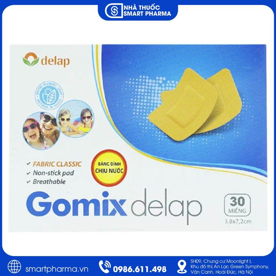 NT Smartpharma (22) Băng dán Gomix Delap xanh 3.8 x 7.2 cm – Băng bó và bảo vệ vết thương nhỏ