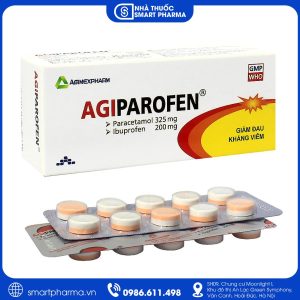 Thuốc Agiparofen 325/200 điều trị đau đầu, đau răng, đau cơ xương khớp và hạ sốt