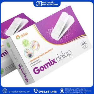 Băng dán Gomix Delap Tím – Băng bó và bảo vệ vết thương nhỏ