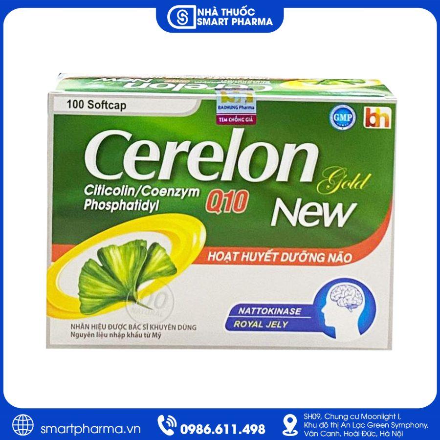 NT Smartpharma (23) Cerelon Gold New – Điều trị đau đầu, hoa mắt, chóng mặt và suy giảm tuần hoàn não