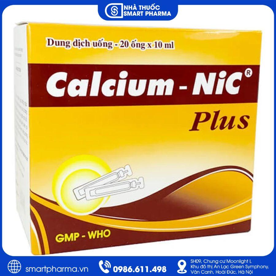 NT Smartpharma (24) Dung dịch uống Calcium - NiC Plus điều trị thiếu calci, còi xương và loãng xương