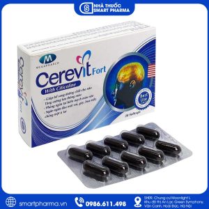 Cerevit Fort – Tăng cường tuần hoàn não, cải thiện trí nhớ và giảm đau đầu, chóng mặt