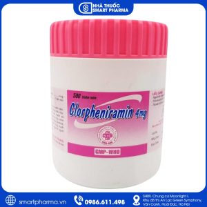 Thuốc Clorpheniramin 4mg USA-NIC – Điều trị viêm mũi dị ứng, mày đay và các triệu chứng dị ứng