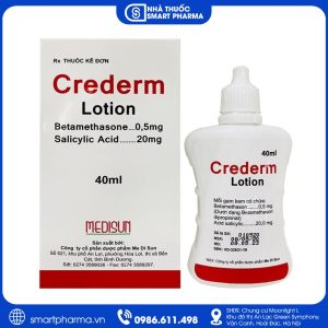 Thuốc Crederm Lotion 40ml – Điều trị viêm da, vảy nến và các bệnh da tăng sừng