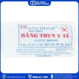 Băng thun y tế Bảo Thạch 0.1m x 3m – Hỗ trợ cố định chấn thương