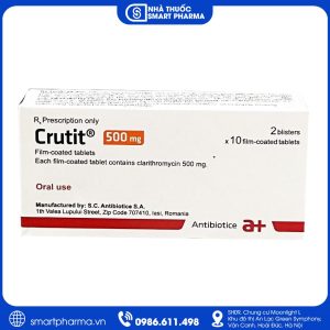 Thuốc Crutit 500mg – Điều trị nhiễm khuẩn đường hô hấp, da và mô mềm