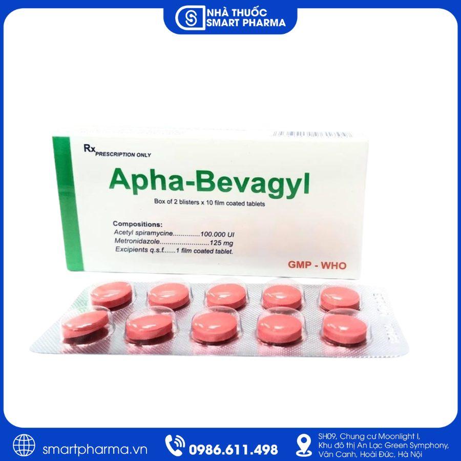 NT Smartpharma (28) Thuốc Apha-Bevagyl điều trị các bệnh nhiễm khuẩn do vi khuẩn nhạy cảm