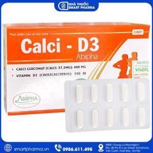 Calci-D3 Abipha bổ sung Canxi, Vitamin D3 hỗ trợ xương chắc khỏe