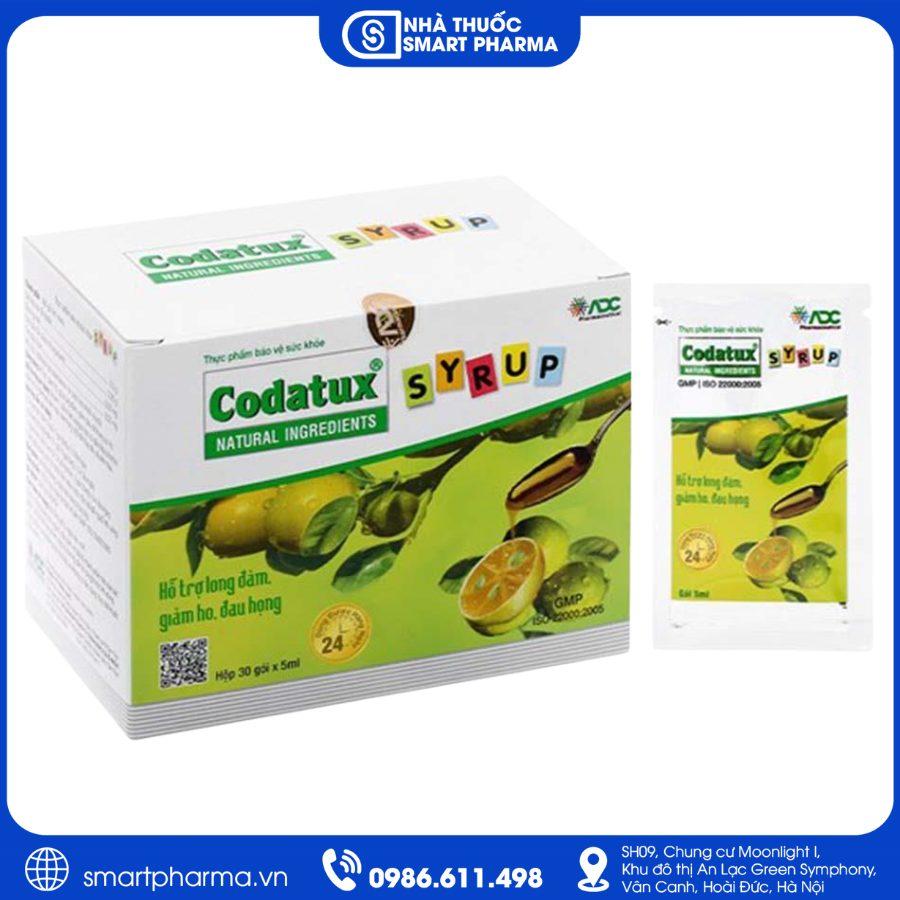 NT Smartpharma (29) Codatux Syrup 5ml – Giảm ho, đau rát họng và long đờm