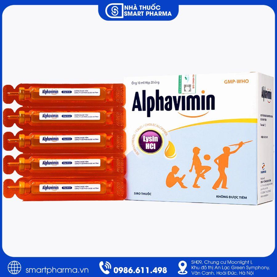 NT Smartpharma (29) Thuốc Alphavimin Siro bổ sung vitamin và khoáng chất, hỗ trợ tăng cường sức khỏe và sức đề kháng