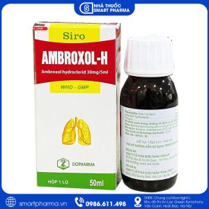 Thuốc Ambroxol - H giúp tiêu nhầy, làm loãng đờm và cải thiện các bệnh lý đường hô hấp