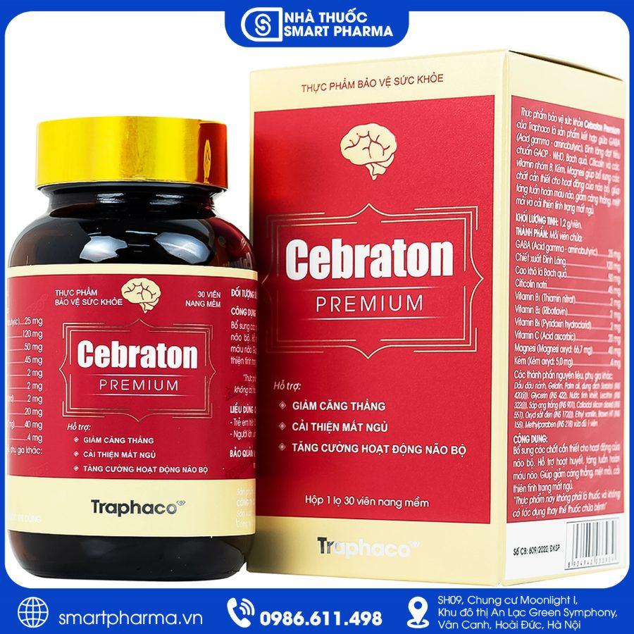 NT Smartpharma (3) Cebraton Premium Traphaco – Hỗ trợ tuần hoàn máu não, cải thiện trí nhớ và giảm căng thẳng