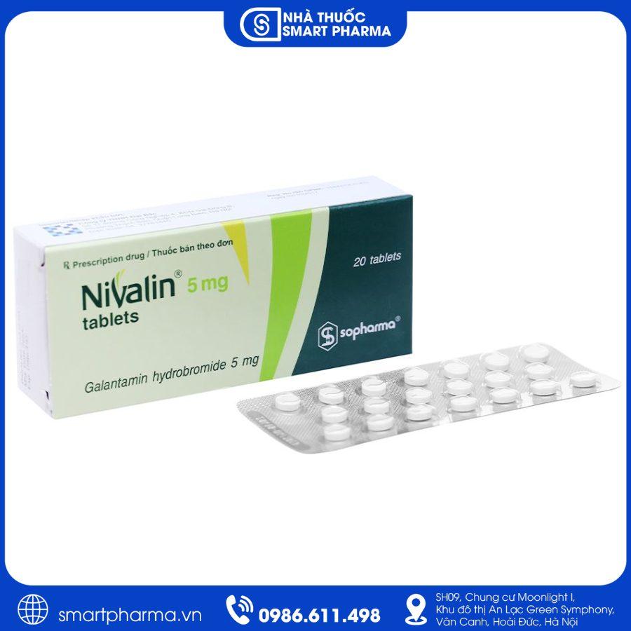 NT Smartpharma (3) Nivalin 5mg điều trị triệu chứng bệnh Alzheimer, suy giảm trí nhớ và rối loạn nhận thức