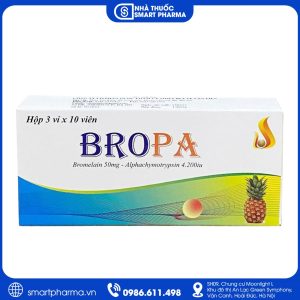 Viên ngậm Bropa – Hỗ trợ giảm viêm, sưng và phù nề