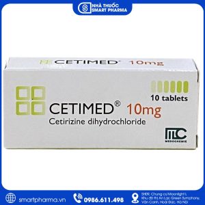 Cetimed 10mg – Điều trị viêm mũi dị ứng và mày đay mạn tính