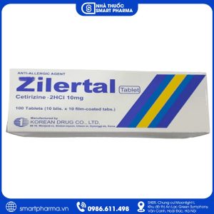 Zilertal 10mg – Điều trị viêm mũi dị ứng, mày đay và các triệu chứng dị ứng