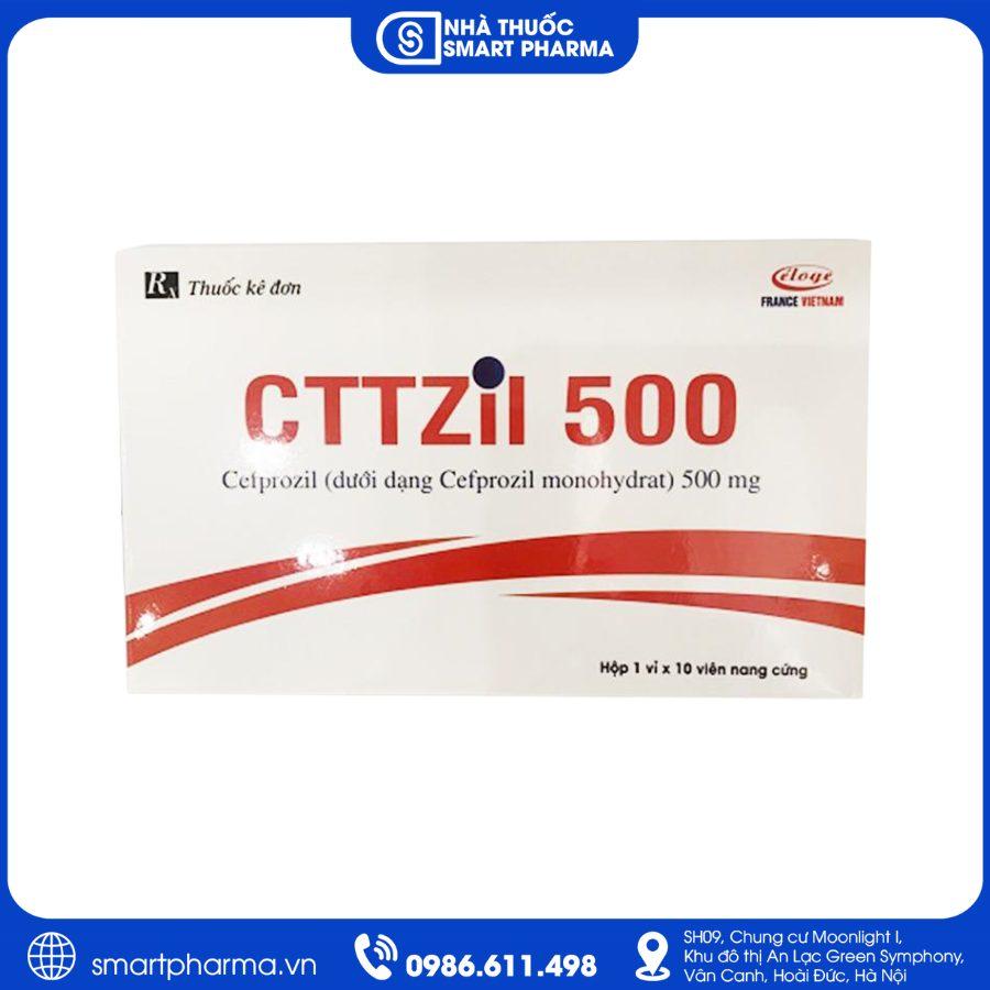 NT Smartpharma (31) Thuốc CTTZil 500 – Điều trị nhiễm khuẩn đường hô hấp, tai mũi họng và da