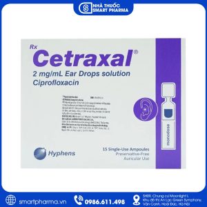 Cetraxal 2mg/ml – Điều trị viêm tai ngoài cấp tính do vi khuẩn