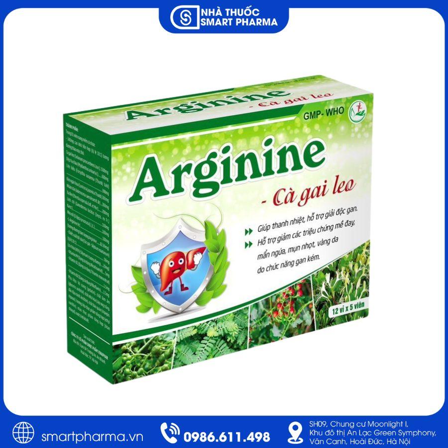 NT Smartpharma (32) Arginine Cà gai leo Vinaphar – Giải độc gan, bảo vệ tế bào gan, giảm tổn thương gan do rượu bia