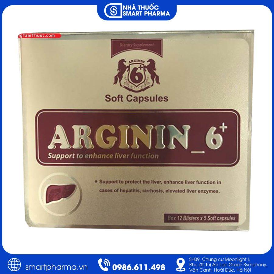 NT Smartpharma (33) Arginin_6+ – Thuốc bổ sung L-Arginin hỗ trợ chức năng gan, tăng cường chuyển hóa và giảm amoniac