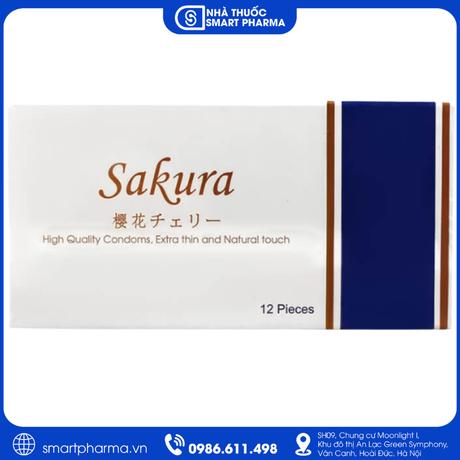 NT Smartpharma (33) Bao cao su siêu mỏng Sakura hỗ trợ tránh thai, giảm nguy cơ lây nhiễm bệnh tình dục