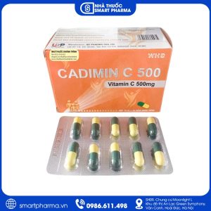 Cadimin C 500 US Pharma – Điều trị thiếu vitamin C, bệnh Scorbut