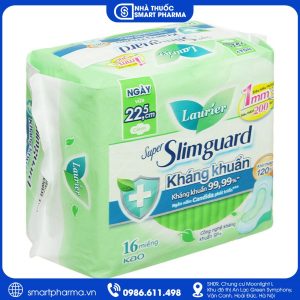 Băng vệ sinh Laurier Super Slimguard kháng khuẩn – Siêu mỏng, thấm hút tốt, khô thoáng