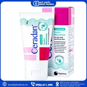 Kem dưỡng ẩm Ceradan Ceramide Hydra Moisturiser – Phục hồi hàng rào bảo vệ, dưỡng ẩm cho da khô nhạy cảm