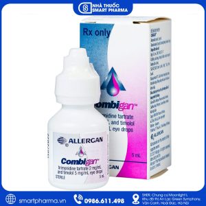 Thuốc nhỏ mắt Combigan Allergan - Điều trị tăng nhãn áp, hỗ trợ kiểm soát glaucoma góc mở