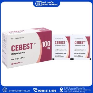 Cebest 100mg Merap – Điều trị nhiễm khuẩn đường hô hấp, tiết niệu và da