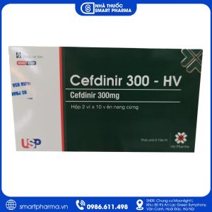 Cefdinir 300-HV – Kháng sinh điều trị nhiễm khuẩn