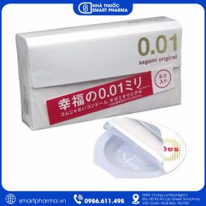Bao cao su Sagami Original 0.01 – Siêu mỏng, truyền nhiệt nhanh, cảm giác chân thật